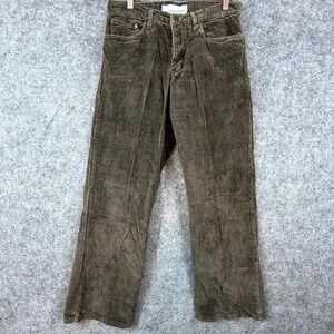 Vintage Y2K Izzue Corduroy Pants Mens 31 Brown Cotton Straight Leg Casual Retro